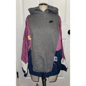 Nike Women's Icon Clash Multicolor Windbreaker Hoodie Oversized Sz S Small